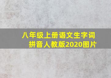 八年级上册语文生字词拼音人教版2020图片