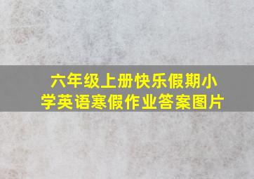 六年级上册快乐假期小学英语寒假作业答案图片