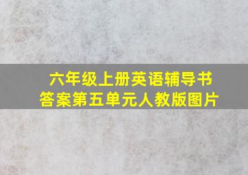 六年级上册英语辅导书答案第五单元人教版图片