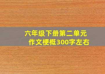 六年级下册第二单元作文梗概300字左右