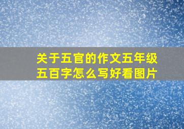 关于五官的作文五年级五百字怎么写好看图片