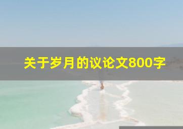 关于岁月的议论文800字