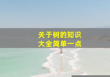 关于树的知识大全简单一点