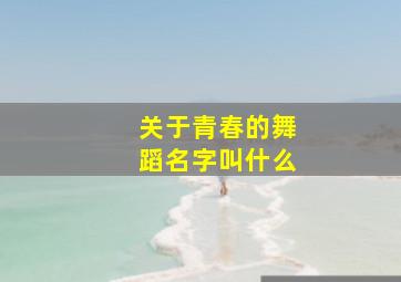 关于青春的舞蹈名字叫什么