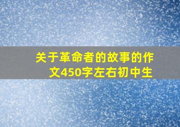 关于革命者的故事的作文450字左右初中生