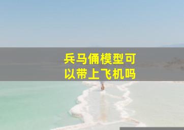 兵马俑模型可以带上飞机吗