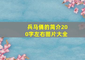 兵马俑的简介200字左右图片大全