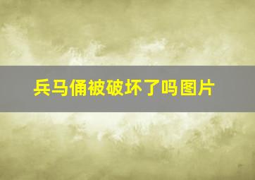 兵马俑被破坏了吗图片