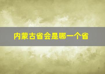 内蒙古省会是哪一个省