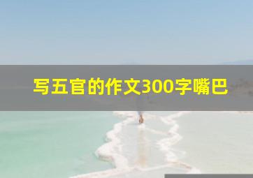 写五官的作文300字嘴巴