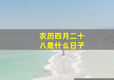 农历四月二十八是什么日子