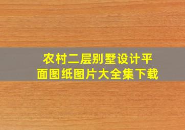 农村二层别墅设计平面图纸图片大全集下载