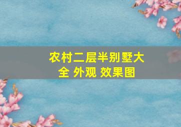 农村二层半别墅大全 外观 效果图