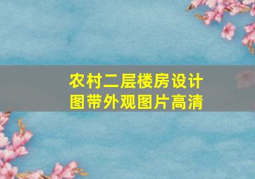 农村二层楼房设计图带外观图片高清