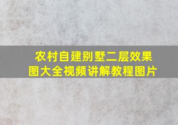 农村自建别墅二层效果图大全视频讲解教程图片