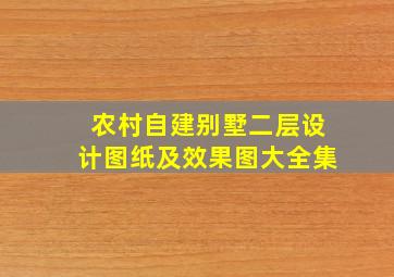 农村自建别墅二层设计图纸及效果图大全集