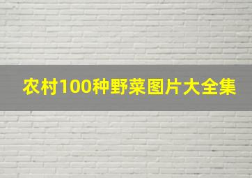 农村100种野菜图片大全集