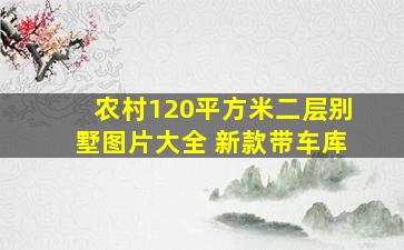 农村120平方米二层别墅图片大全 新款带车库