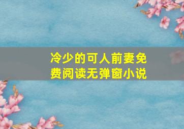 冷少的可人前妻免费阅读无弹窗小说