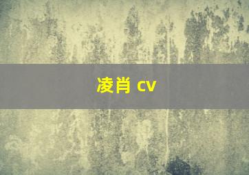 凌肖 cv