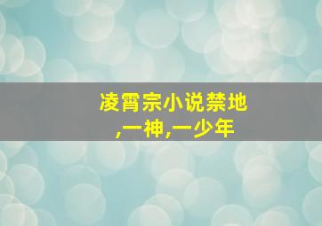 凌霄宗小说禁地,一神,一少年