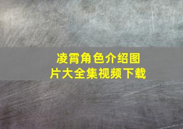 凌霄角色介绍图片大全集视频下载