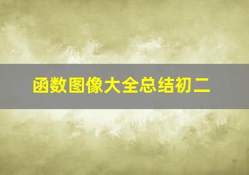 函数图像大全总结初二