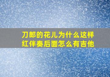 刀郎的花儿为什么这样红伴奏后面怎么有吉他