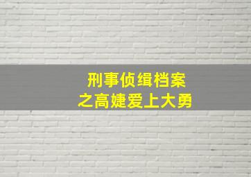 刑事侦缉档案之高婕爱上大勇