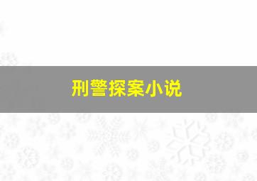 刑警探案小说