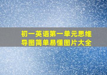 初一英语第一单元思维导图简单易懂图片大全