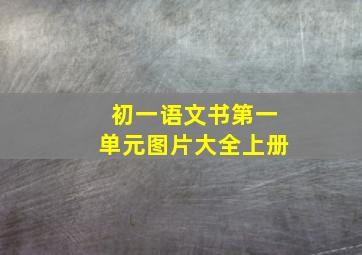 初一语文书第一单元图片大全上册