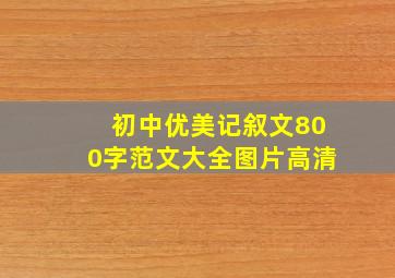 初中优美记叙文800字范文大全图片高清