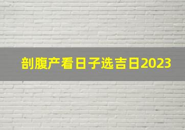 剖腹产看日子选吉日2023