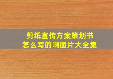 剪纸宣传方案策划书怎么写的啊图片大全集