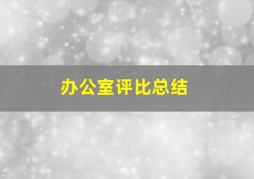 办公室评比总结