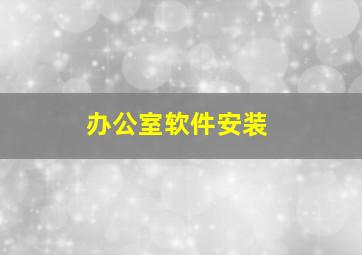 办公室软件安装