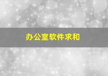 办公室软件求和