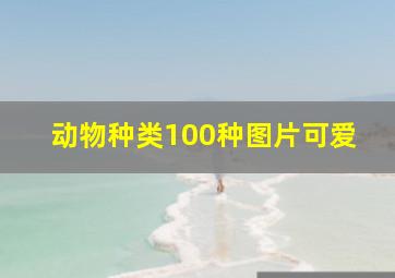 动物种类100种图片可爱