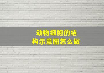 动物细胞的结构示意图怎么做