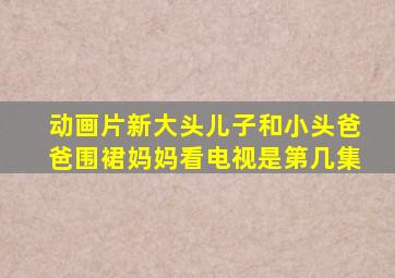 动画片新大头儿子和小头爸爸围裙妈妈看电视是第几集