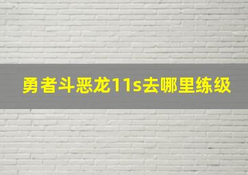 勇者斗恶龙11s去哪里练级