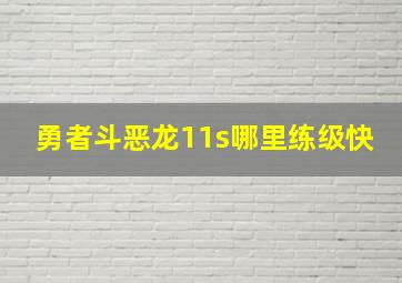 勇者斗恶龙11s哪里练级快