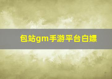 包站gm手游平台白嫖