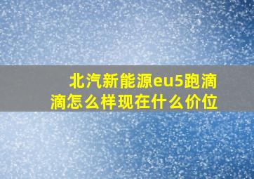 北汽新能源eu5跑滴滴怎么样现在什么价位