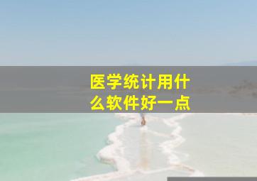 医学统计用什么软件好一点