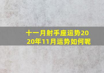 十一月射手座运势2020年11月运势如何呢