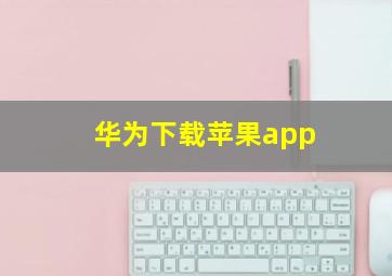 华为下载苹果app