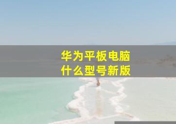 华为平板电脑什么型号新版