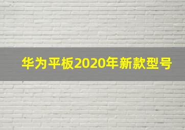 华为平板2020年新款型号